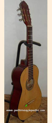 Guitarra económica modelo GTE sin curva de Paracho Vista 2
